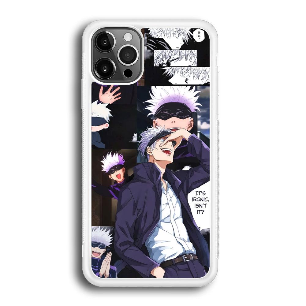 Jujutsu Kaisen Gojo Thinks Ironic iPhone 12 Pro Case-Oxvistore