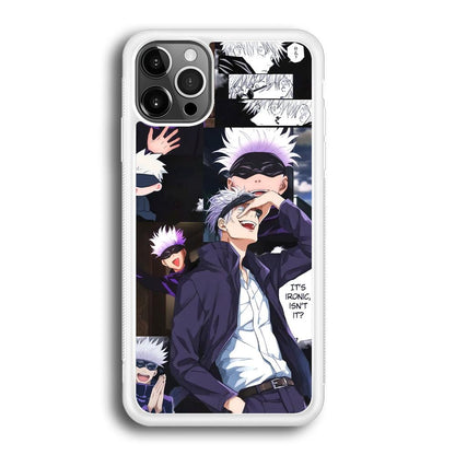 Jujutsu Kaisen Gojo Thinks Ironic iPhone 12 Pro Case-Oxvistore