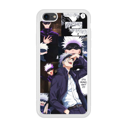 Jujutsu Kaisen Gojo Thinks Ironic iPhone 8 Case-Oxvistore