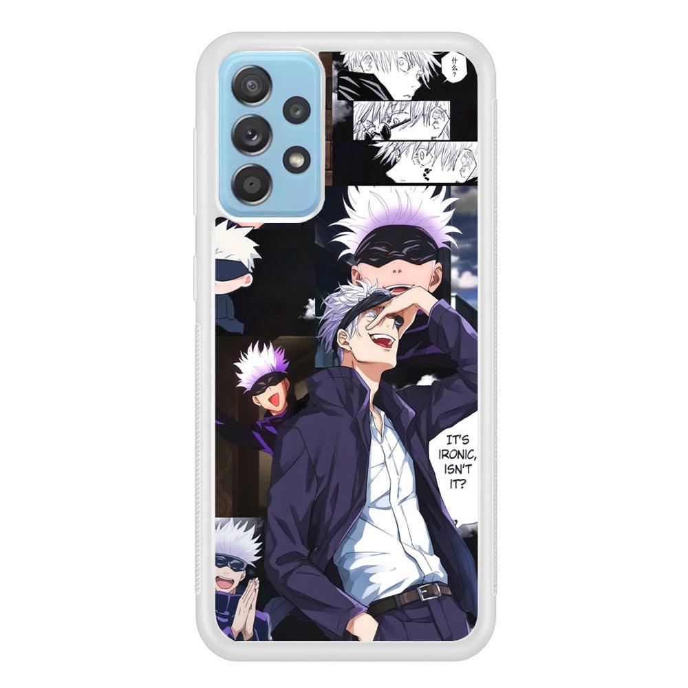 Jujutsu Kaisen Gojo Thinks Ironic Samsung Galaxy A52 Case-Oxvistore