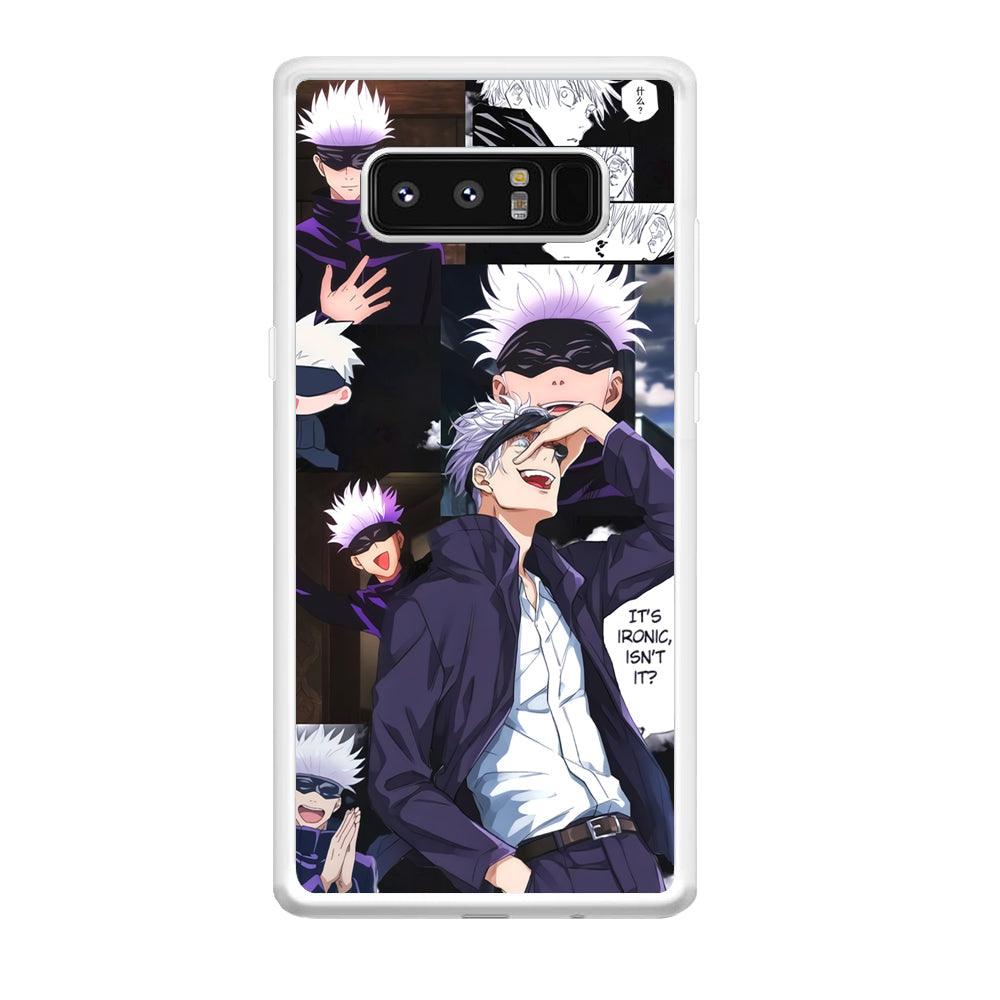 Jujutsu Kaisen Gojo Thinks Ironic Samsung Galaxy Note 8 Case-Oxvistore