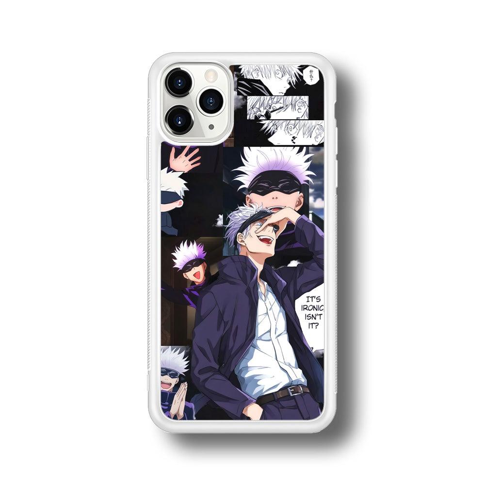 Jujutsu Kaisen Gojo Thinks Ironic iPhone 11 Pro Case-Oxvistore