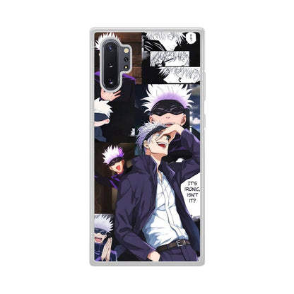 Jujutsu Kaisen Gojo Thinks Ironic Samsung Galaxy Note 10 Plus Case-Oxvistore