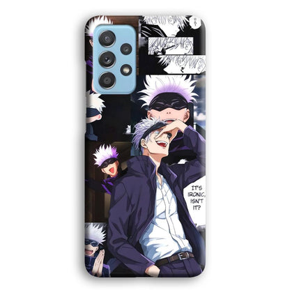 Jujutsu Kaisen Gojo Thinks Ironic Samsung Galaxy A72 Case-Oxvistore