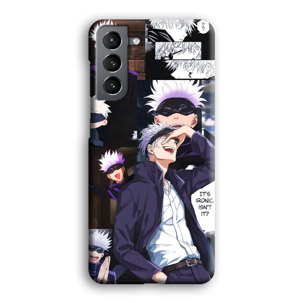 Jujutsu Kaisen Gojo Thinks Ironic Samsung Galaxy S21 Plus Case-Oxvistore