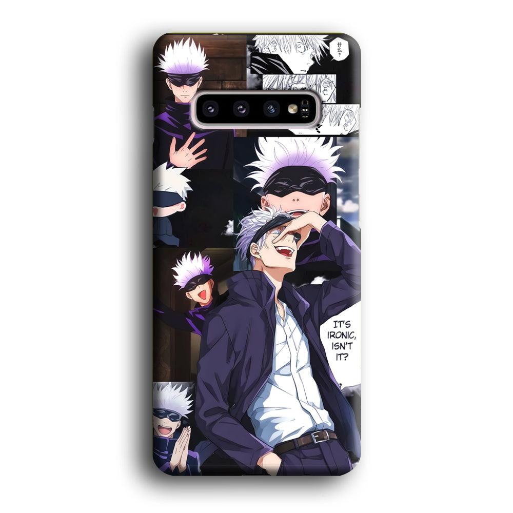 Jujutsu Kaisen Gojo Thinks Ironic Samsung Galaxy S10 Case-Oxvistore