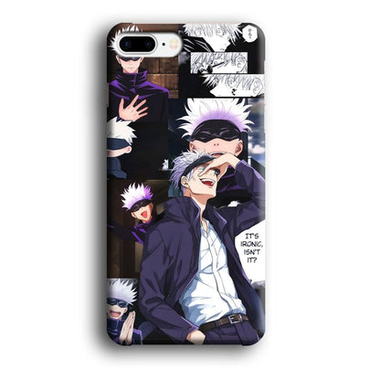 Jujutsu Kaisen Gojo Thinks Ironic iPhone 8 Plus Case-Oxvistore