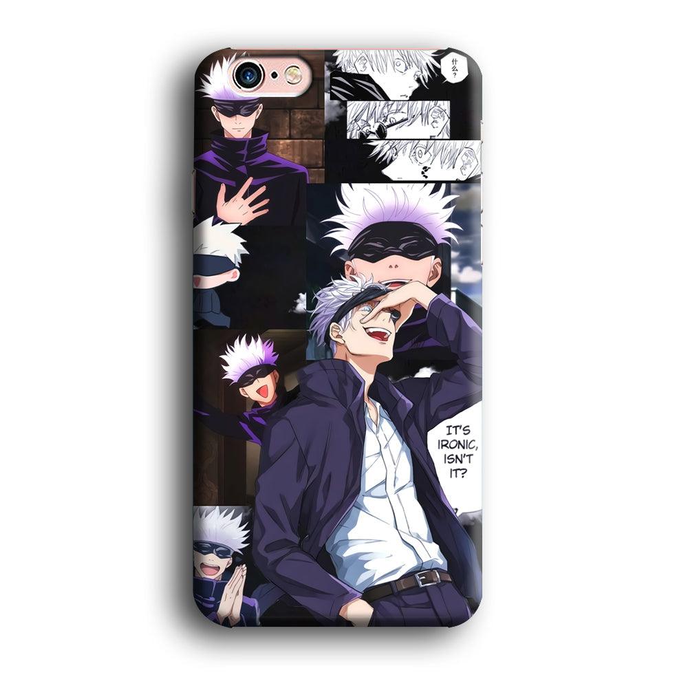 Jujutsu Kaisen Gojo Thinks Ironic iPhone 6 Plus | 6s Plus Case-Oxvistore