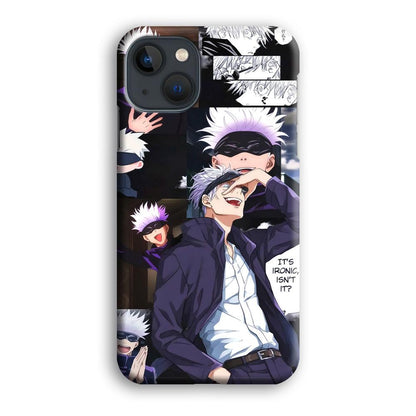 Jujutsu Kaisen Gojo Thinks Ironic iPhone 13 Case-Oxvistore