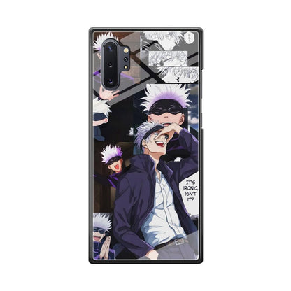 Jujutsu Kaisen Gojo Thinks Ironic Samsung Galaxy Note 10 Plus Case-Oxvistore