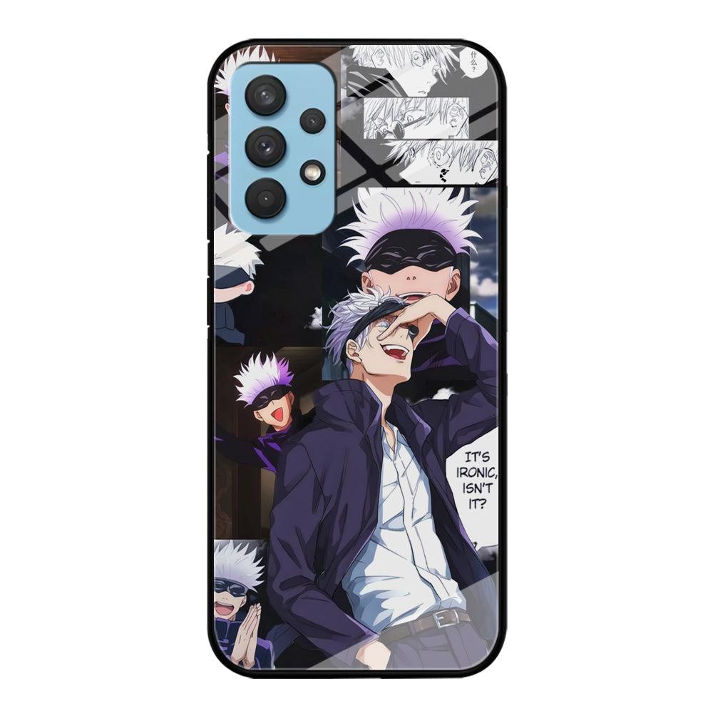 Jujutsu Kaisen Gojo Thinks Ironic Samsung Galaxy A32 Case-Oxvistore