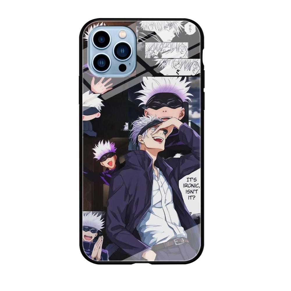 Jujutsu Kaisen Gojo Thinks Ironic iPhone 12 Pro Case-Oxvistore