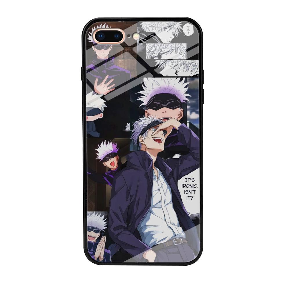 Jujutsu Kaisen Gojo Thinks Ironic iPhone 8 Plus Case-Oxvistore