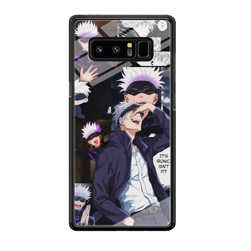 Jujutsu Kaisen Gojo Thinks Ironic Samsung Galaxy Note 8 Case-Oxvistore