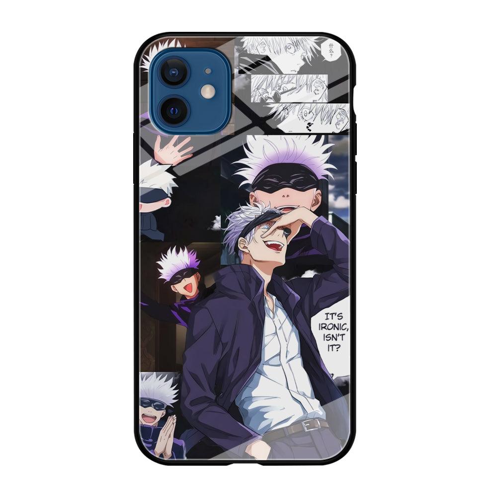 Jujutsu Kaisen Gojo Thinks Ironic iPhone 12 Case-Oxvistore