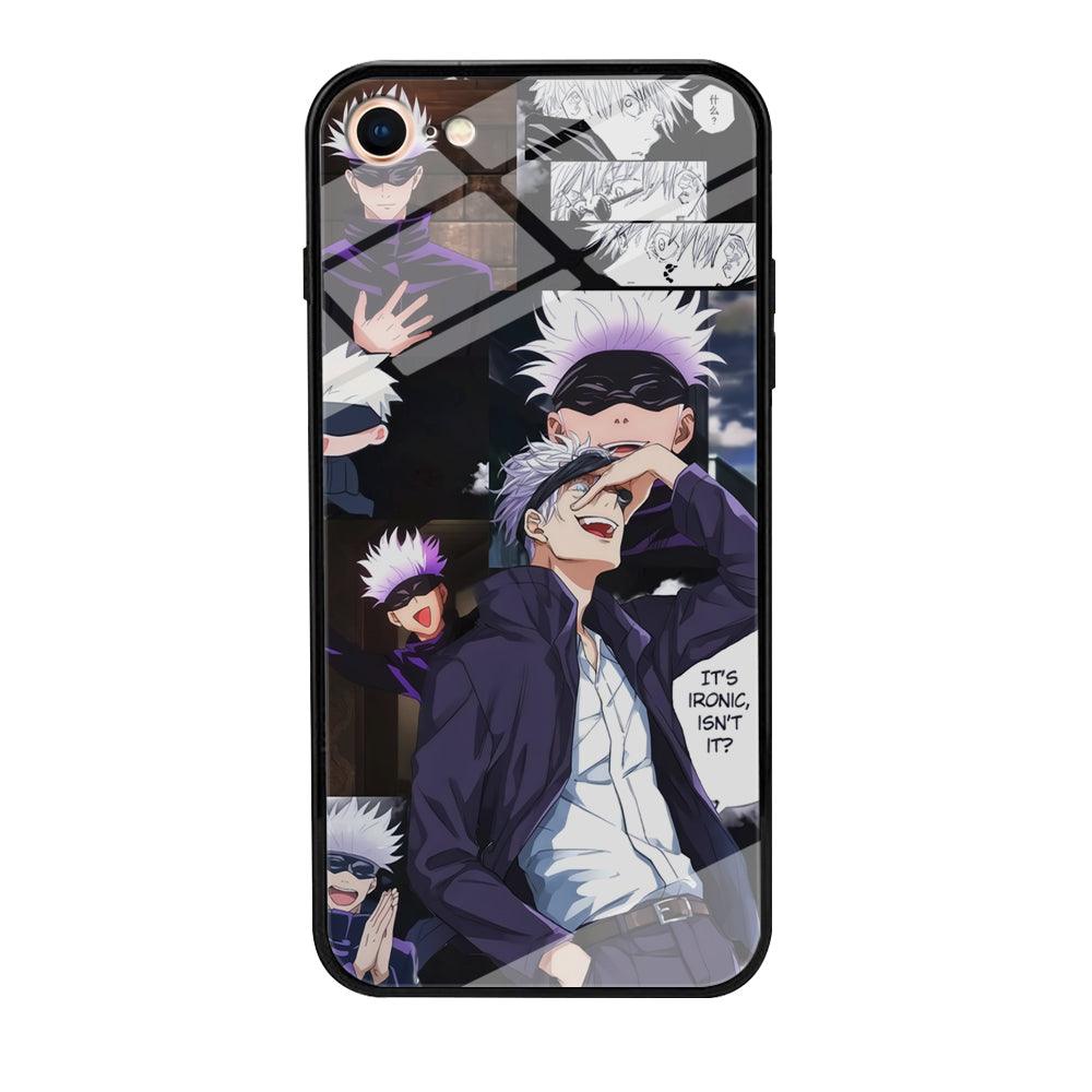 Jujutsu Kaisen Gojo Thinks Ironic iPhone 8 Case-Oxvistore