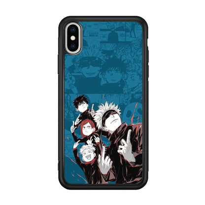 Jujutsu Kaisen Joking with Friends iPhone X Case-Oxvistore