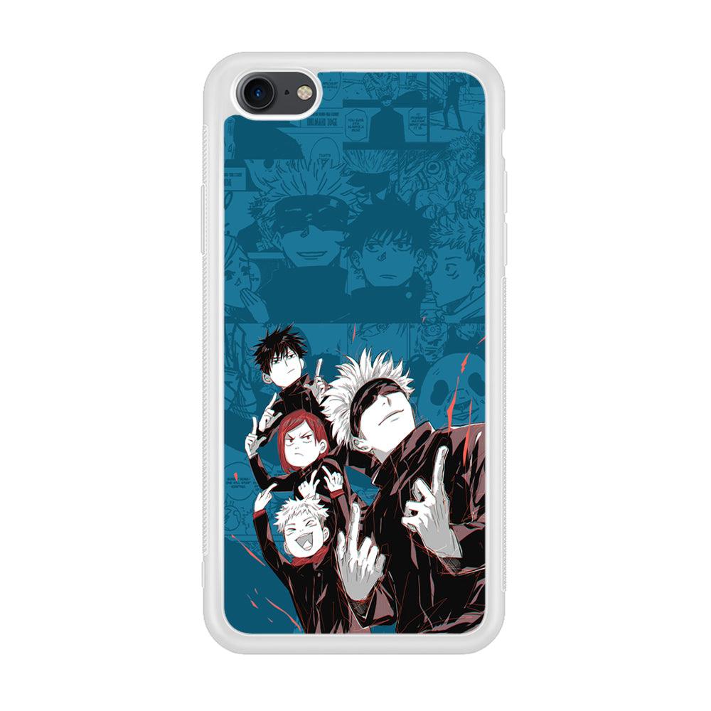 Jujutsu Kaisen Joking with Friends iPhone 8 Case-Oxvistore