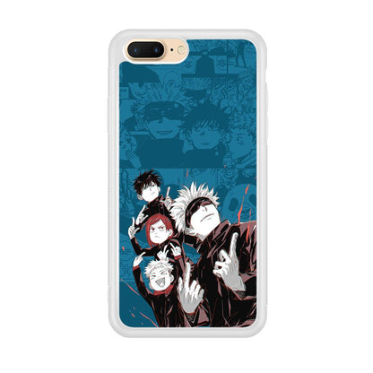 Jujutsu Kaisen Joking with Friends iPhone 8 Plus Case-Oxvistore