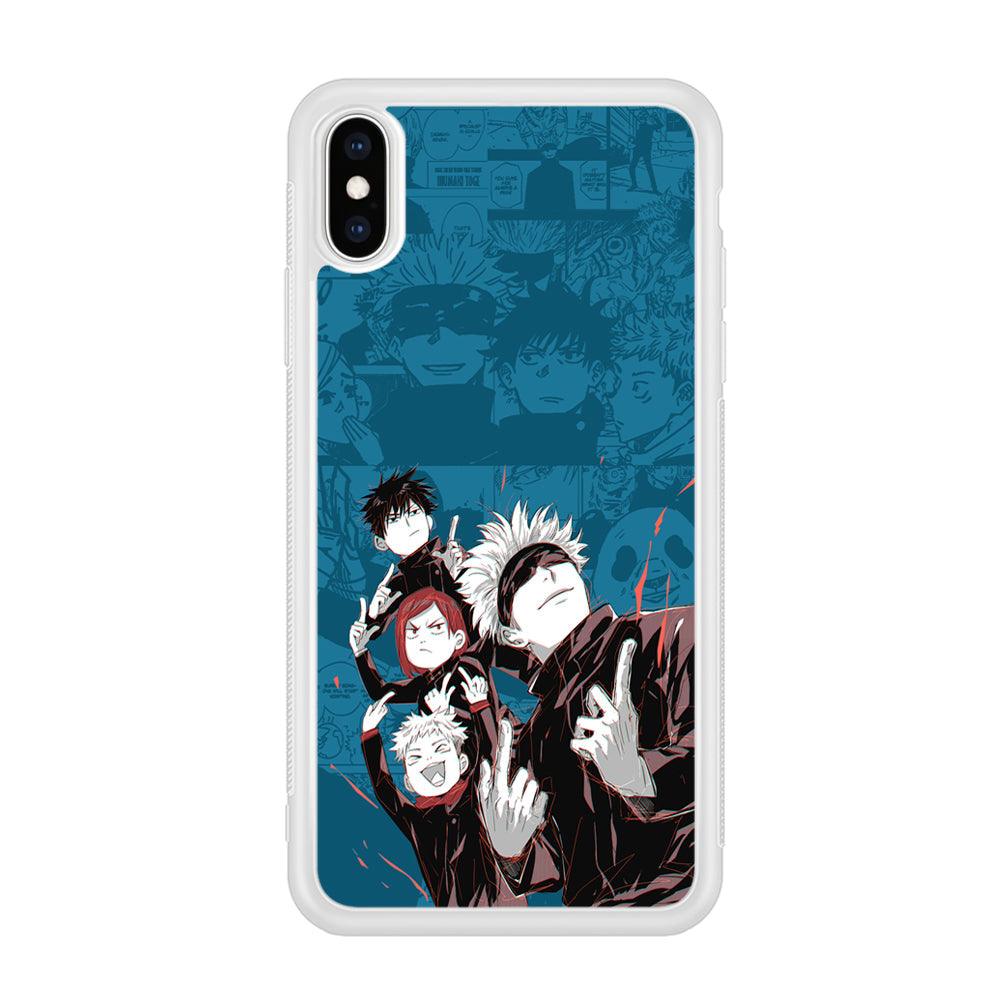 Jujutsu Kaisen Joking with Friends iPhone X Case-Oxvistore