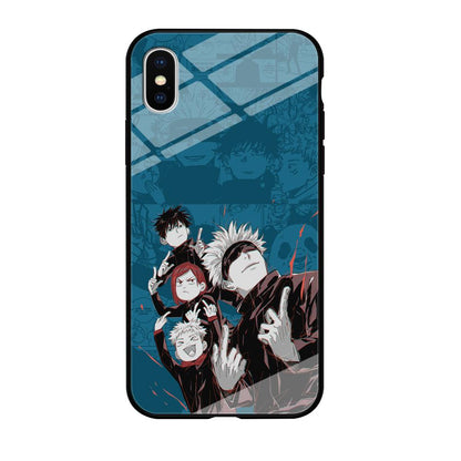 Jujutsu Kaisen Joking with Friends iPhone X Case-Oxvistore