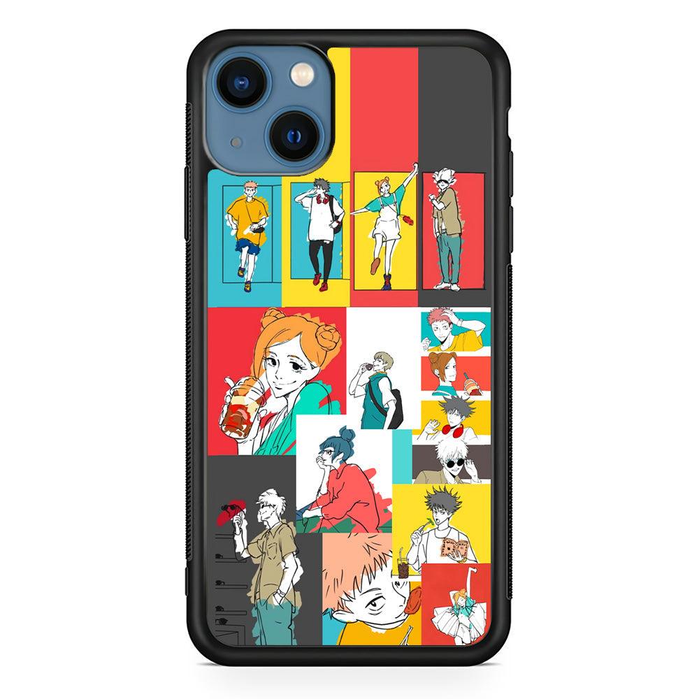 Jujutsu Kaisen Joy of Young People iPhone 14 Case-Rubber Black (2D Case)-Oxvistore