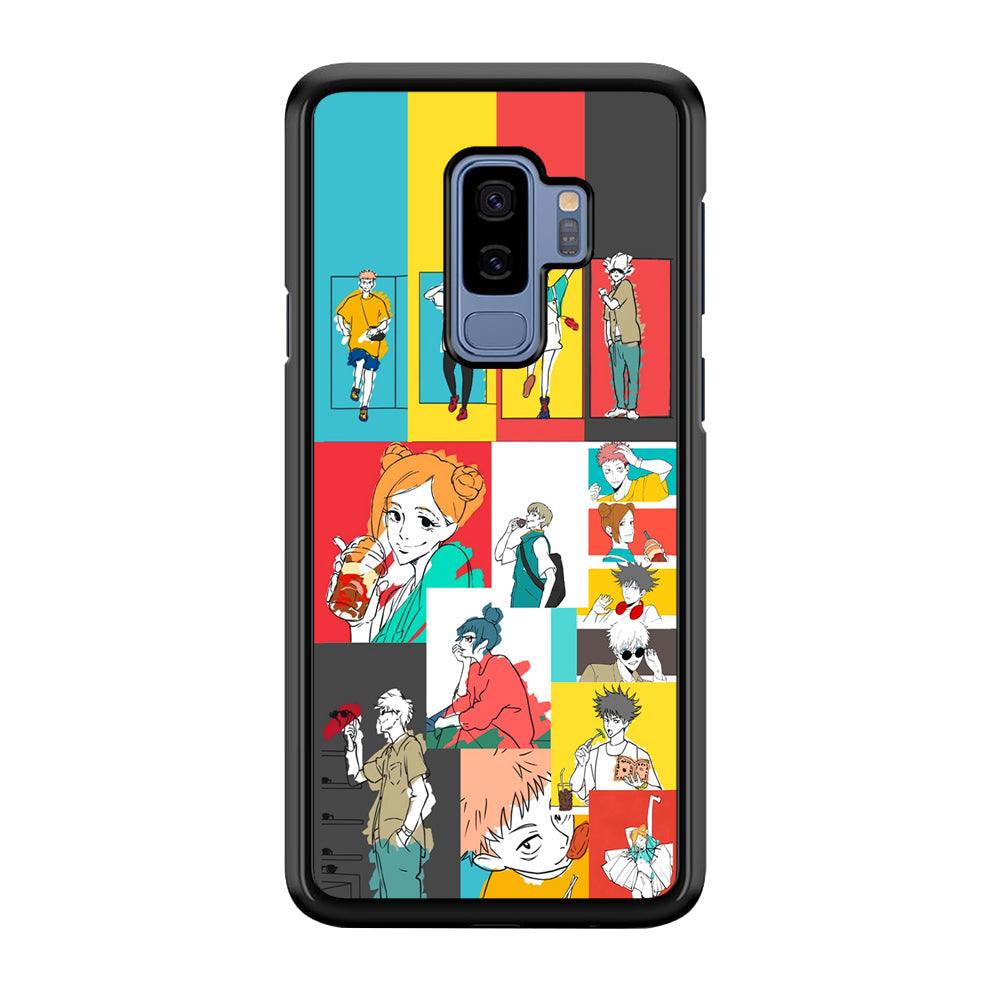 Jujutsu Kaisen Joy of Young People Samsung Galaxy S9 Plus Case-Rubber Black (2D Case)-Oxvistore