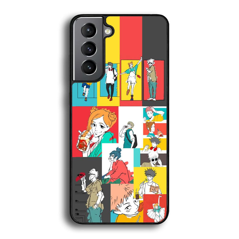 Jujutsu Kaisen Joy of Young People Samsung Galaxy S24 Case-Rubber Black (2D Case)-Oxvistore