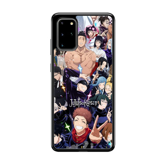 Jujutsu Kaisen Peace for Victory Samsung Galaxy S20 Plus Case-Rubber Black (2D Case)-Oxvistore