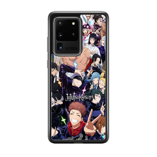 Jujutsu Kaisen Peace for Victory Samsung Galaxy S20 Ultra Case-Rubber Black (2D Case)-Oxvistore