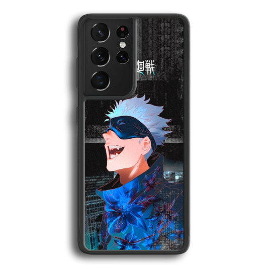 Jujutsu Kaisen Satoru Superiority Samsung Galaxy S24 Ultra Case-Rubber Black (2D Case)-Oxvistore