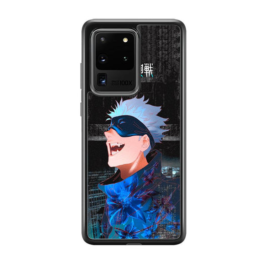 Jujutsu Kaisen Satoru Superiority Samsung Galaxy S20 Ultra Case-Rubber Black (2D Case)-Oxvistore