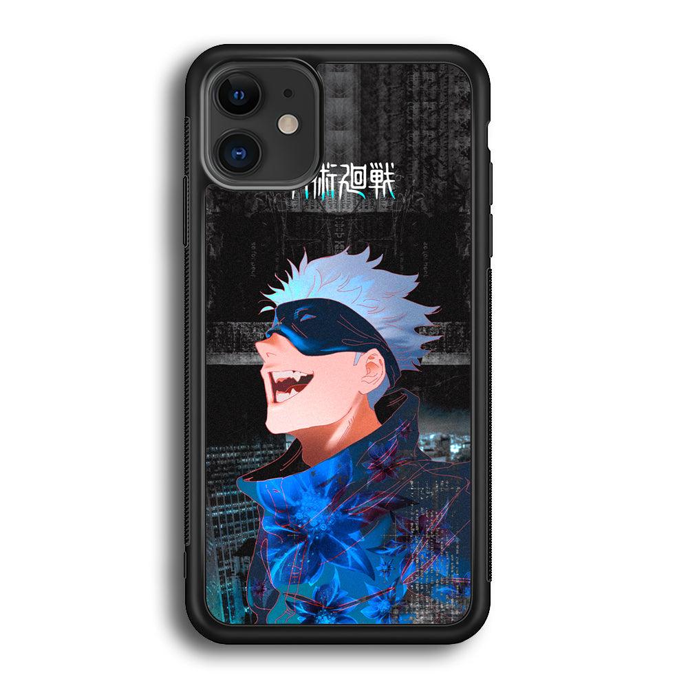 Jujutsu Kaisen Satoru Superiority iPhone 11 Case-Rubber Black (2D Case)-Oxvistore