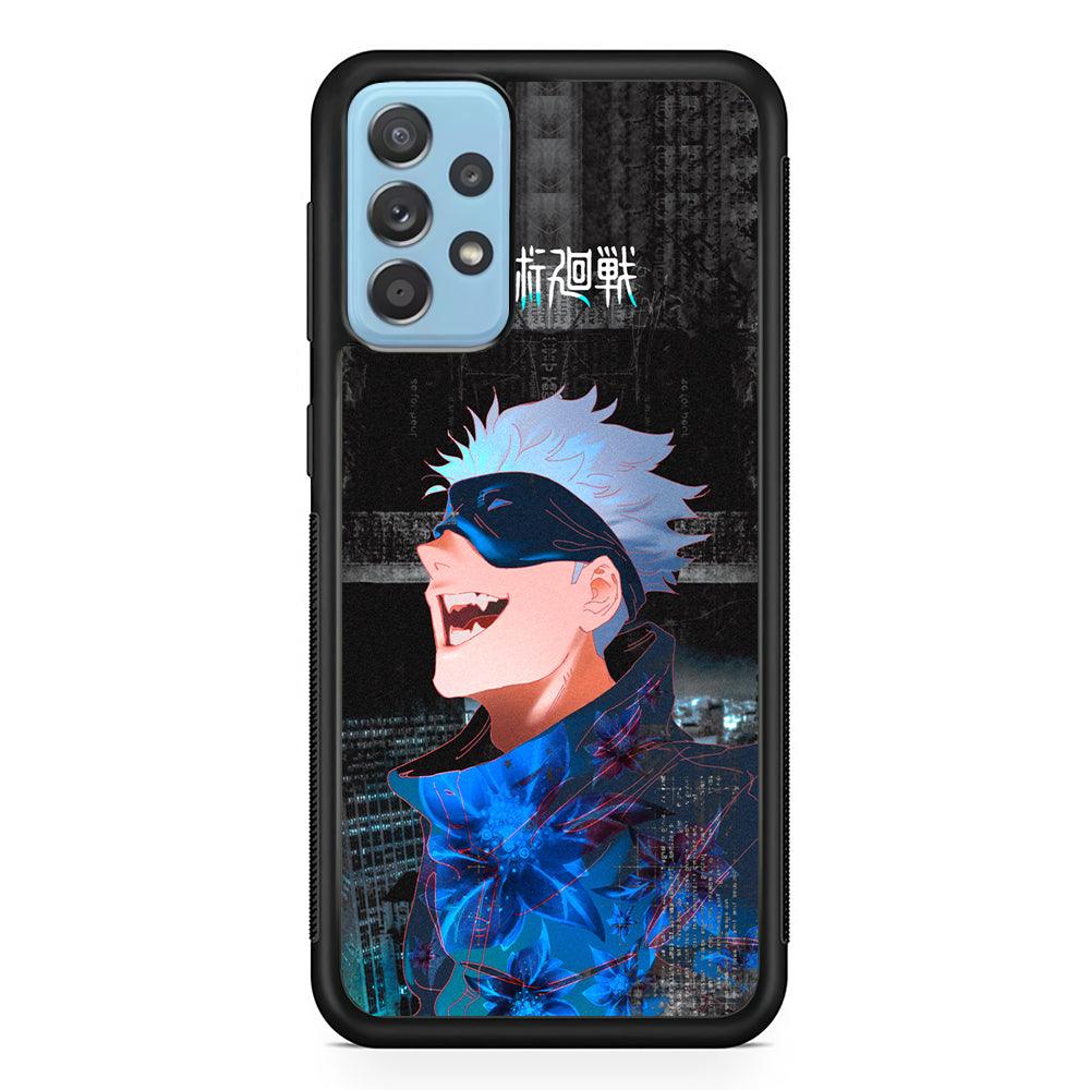 Jujutsu Kaisen Satoru Superiority Samsung Galaxy A72 Case-Rubber Black (2D Case)-Oxvistore