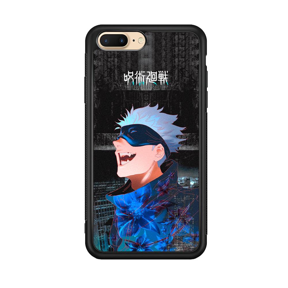 Jujutsu Kaisen Satoru Superiority iPhone 7 Plus Case-Rubber Black (2D Case)-Oxvistore