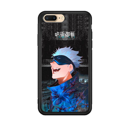 Jujutsu Kaisen Satoru Superiority iPhone 7 Plus Case-Rubber Black (2D Case)-Oxvistore