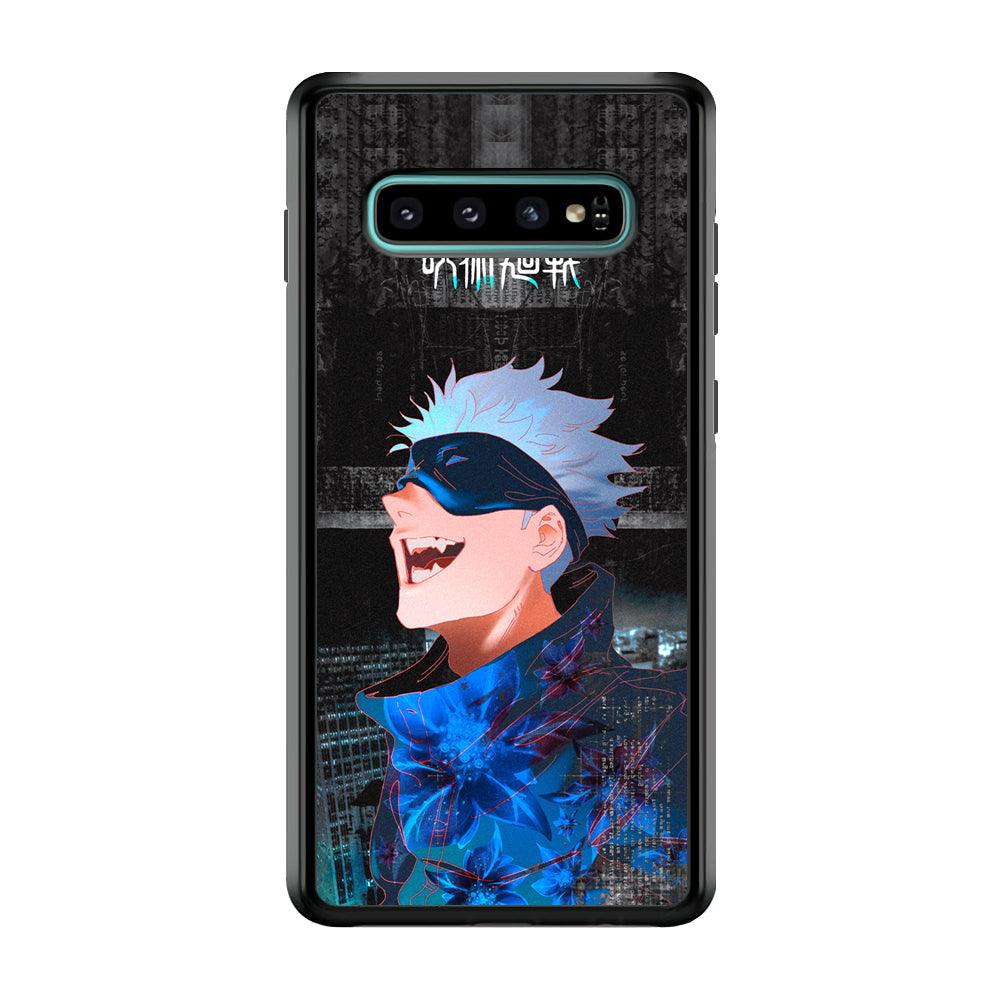 Jujutsu Kaisen Satoru Superiority Samsung Galaxy S10 Case-Rubber Black (2D Case)-Oxvistore