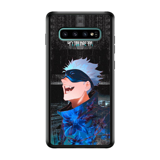 Jujutsu Kaisen Satoru Superiority Samsung Galaxy S10 Case-Rubber Black (2D Case)-Oxvistore