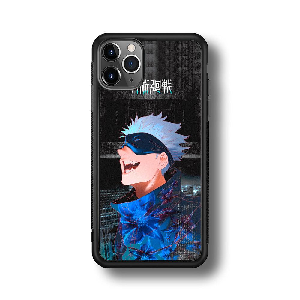 Jujutsu Kaisen Satoru Superiority iPhone 11 Pro Max Case-Rubber Black (2D Case)-Oxvistore