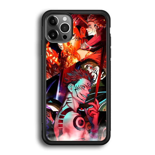 Jujutsu Kaisen Sukuna Pics Collage iPhone 12 Pro Case-Oxvistore