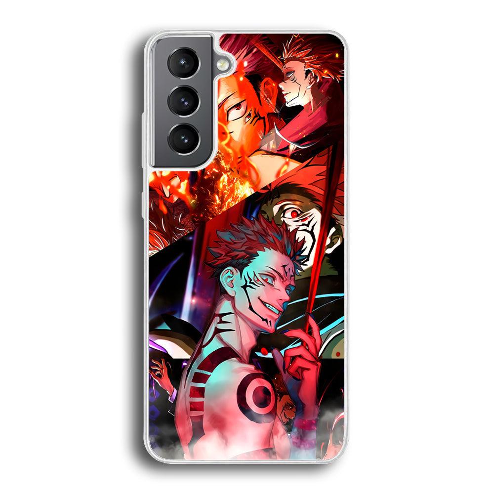 Jujutsu Kaisen Sukuna Pics Collage Samsung Galaxy S21 Case-Oxvistore