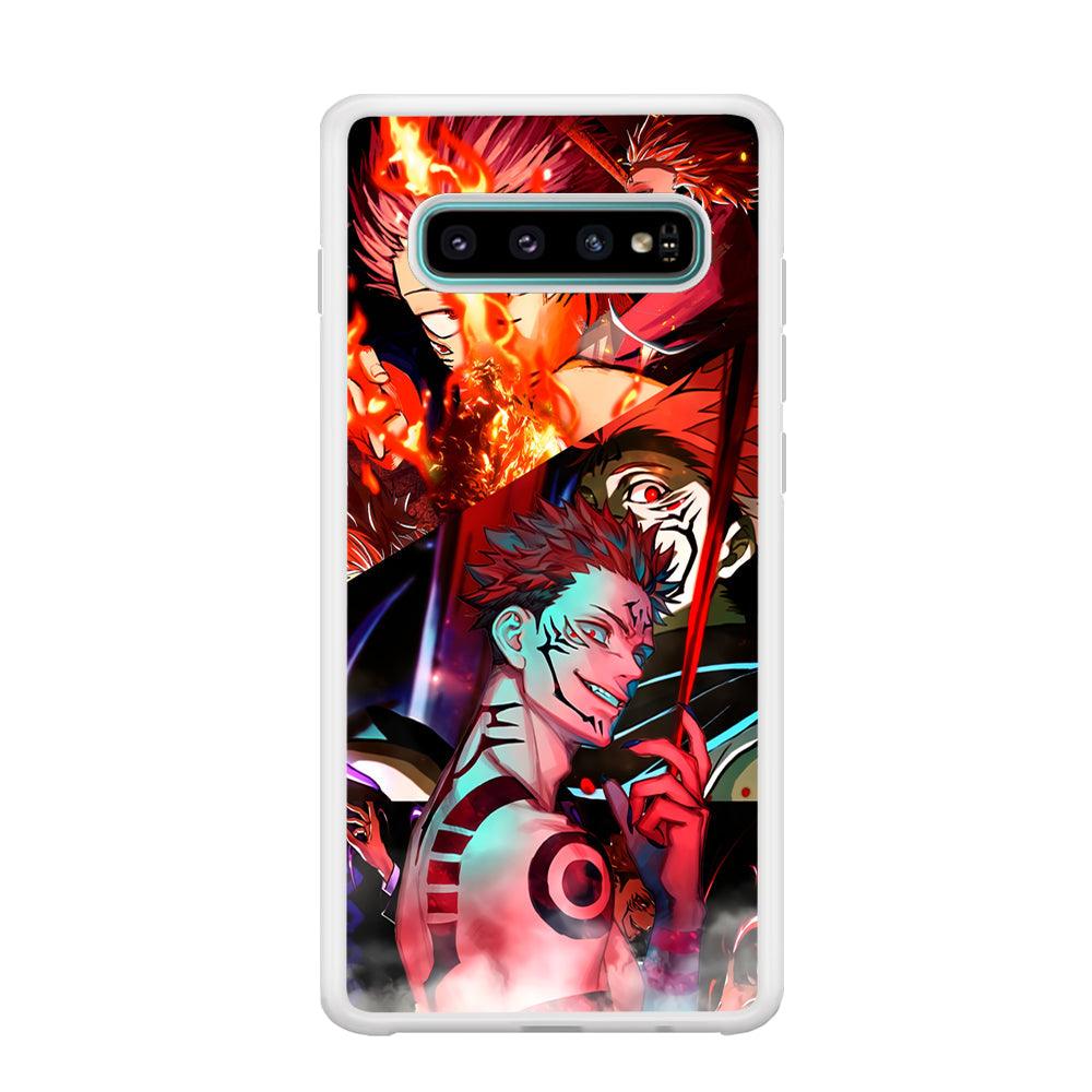 Jujutsu Kaisen Sukuna Pics Collage Samsung Galaxy S10 Plus Case-Oxvistore