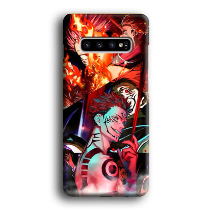 Jujutsu Kaisen Sukuna Pics Collage Samsung Galaxy S10 Plus Case-Oxvistore