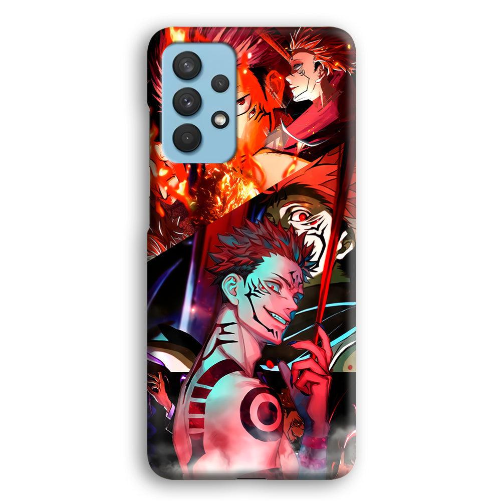 Jujutsu Kaisen Sukuna Pics Collage Samsung Galaxy A32 Case-Oxvistore