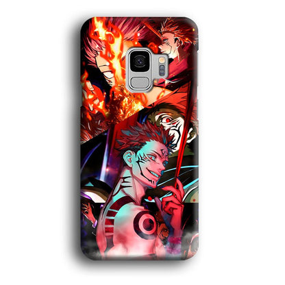 Jujutsu Kaisen Sukuna Pics Collage Samsung Galaxy S9 Case-Oxvistore