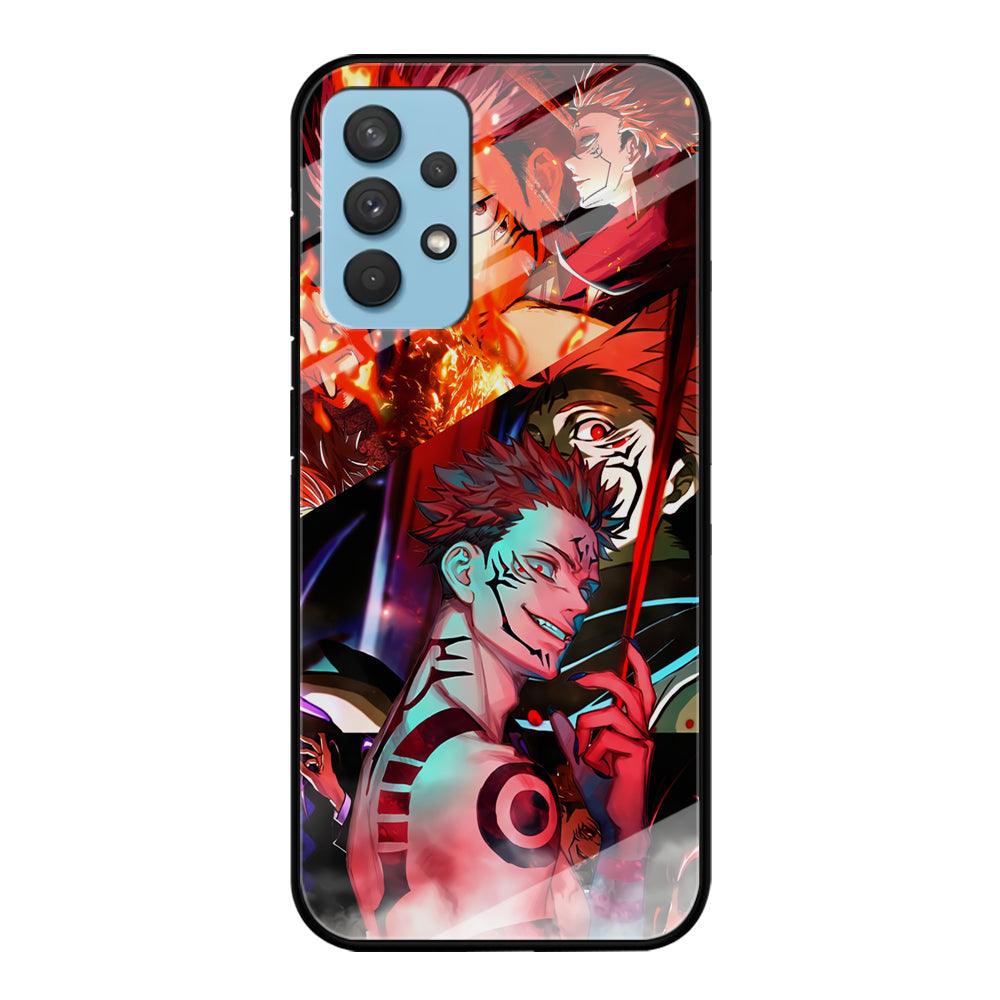 Jujutsu Kaisen Sukuna Pics Collage Samsung Galaxy A32 Case-Oxvistore