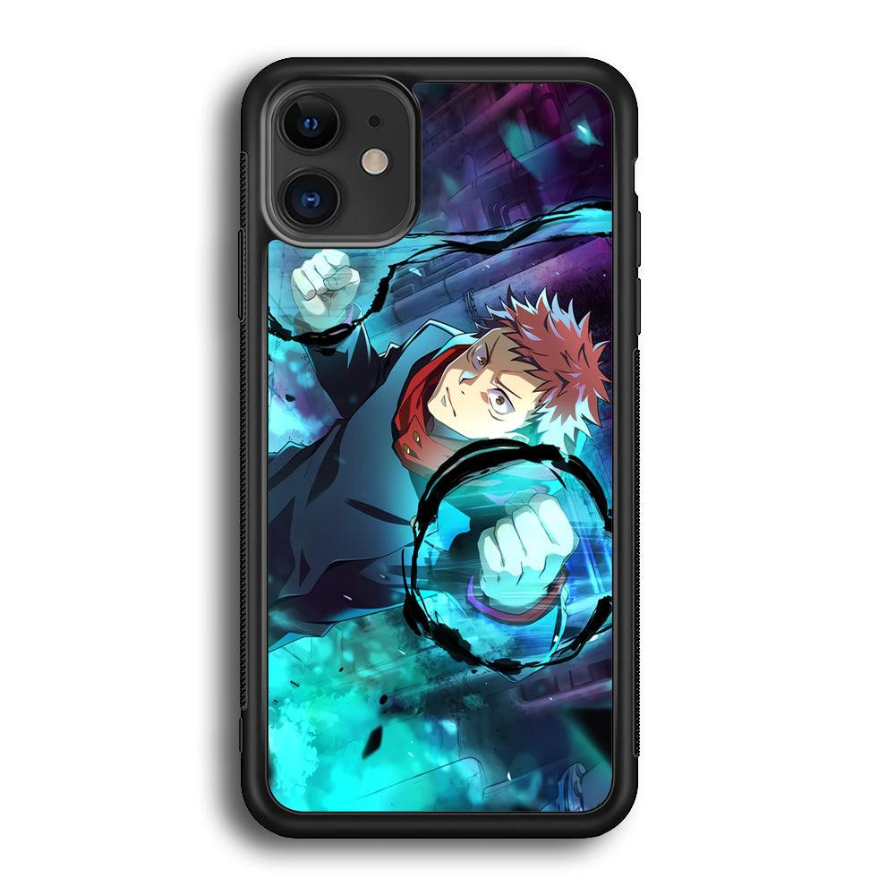 Jujutsu Kaisen Sukuna Release The Curse iPhone 11 Case-Rubber Black (2D Case)-Oxvistore