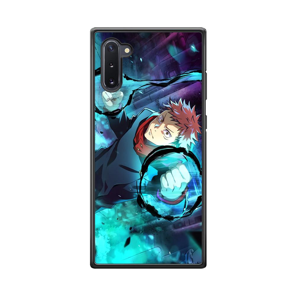 Jujutsu Kaisen Sukuna Release The Curse Samsung Galaxy Note 10 Case-Rubber Black (2D Case)-Oxvistore
