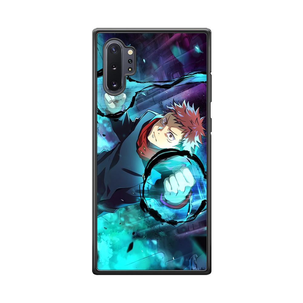 Jujutsu Kaisen Sukuna Release The Curse Samsung Galaxy Note 10 Plus Case-Rubber Black (2D Case)-Oxvistore