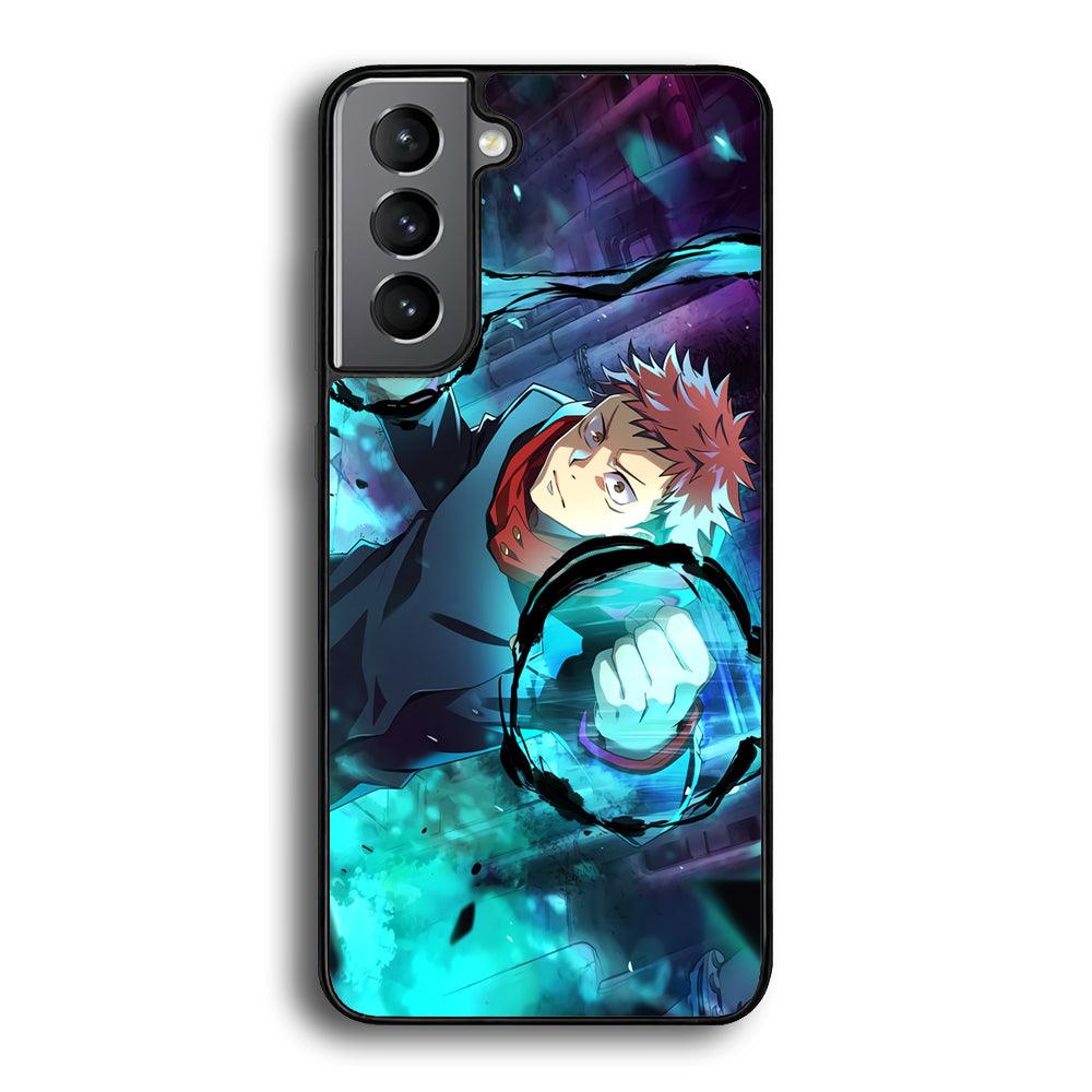 Jujutsu Kaisen Sukuna Release The Curse Samsung Galaxy S24 Case-Rubber Black (2D Case)-Oxvistore